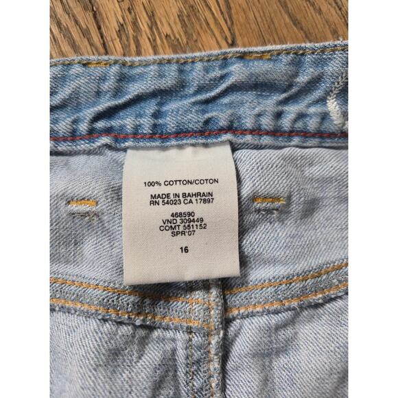 Gap Denim Jean Mini Skirt 100% Cotton Light Wash Size 16 Plus Size - Picture 3 of 5